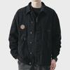 Men's High-End Retro Denim Jacket - Trendy, Loose-Fit Lapel Style for Spring and Autumn