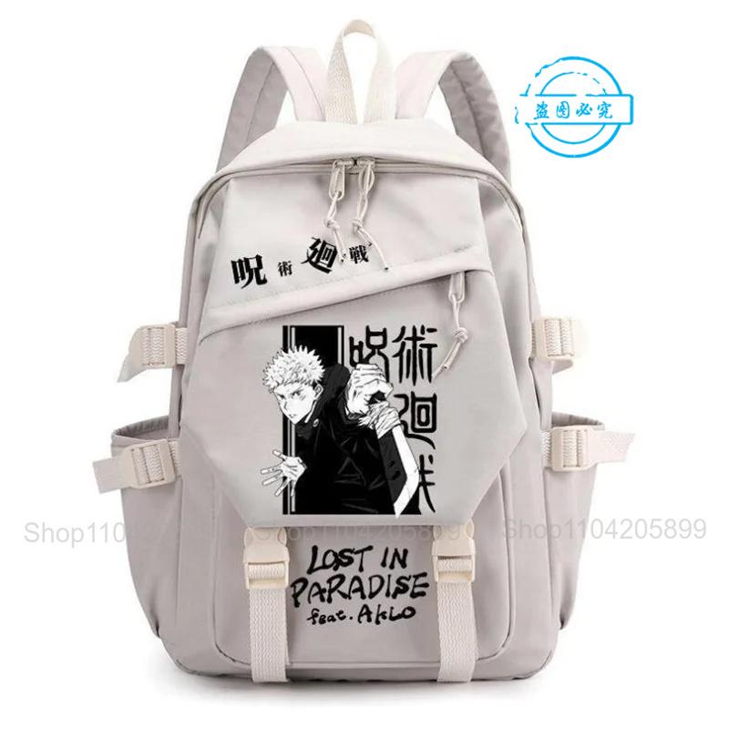 Jujutsu Kaisen Backpack Anime Mochila Boys Girls Schoolbag Laptop Bags Gojo Satoru Cartoon Fashion Outdoor Travel Bookbag Gift