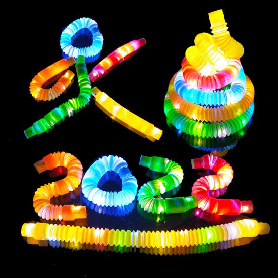 12 Pcs Glow Sticks Party Favors LED Light Up Pop Tubes Kids