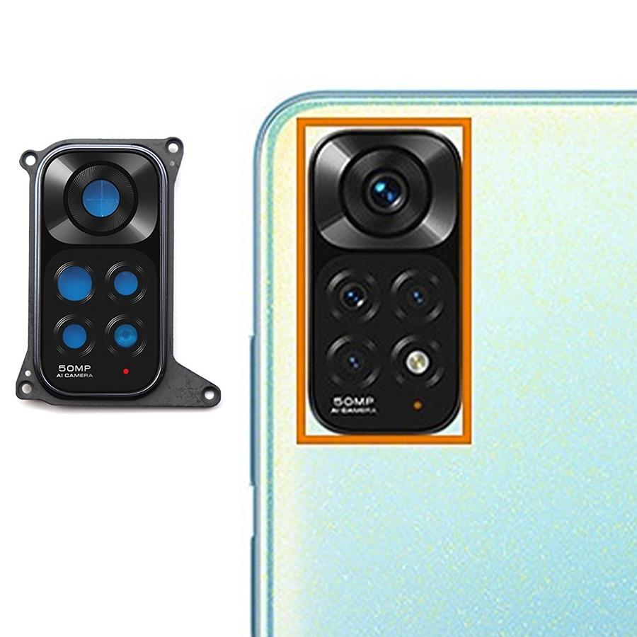 

Для Xiaomi Redmi Note 11 4G (Qualcomm) Захисна кришка об єктива задньої камери зі скляною частиною (без логотипу) Type A