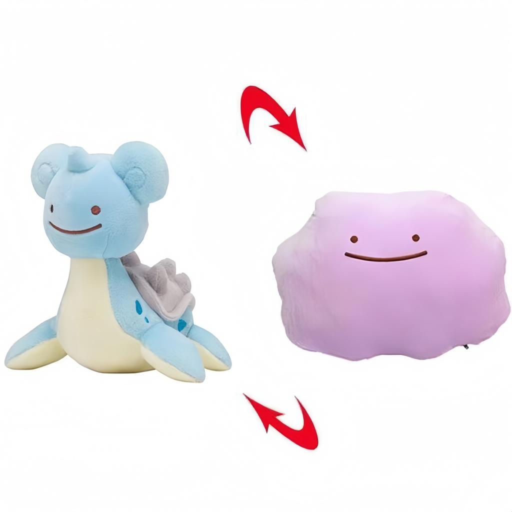 Ditto Lapras Dragonite Flip Toy Cute Mega Evolution Anime Shiny Charizard Plush Terapagos Lucario Blastoise Stuffed Doll