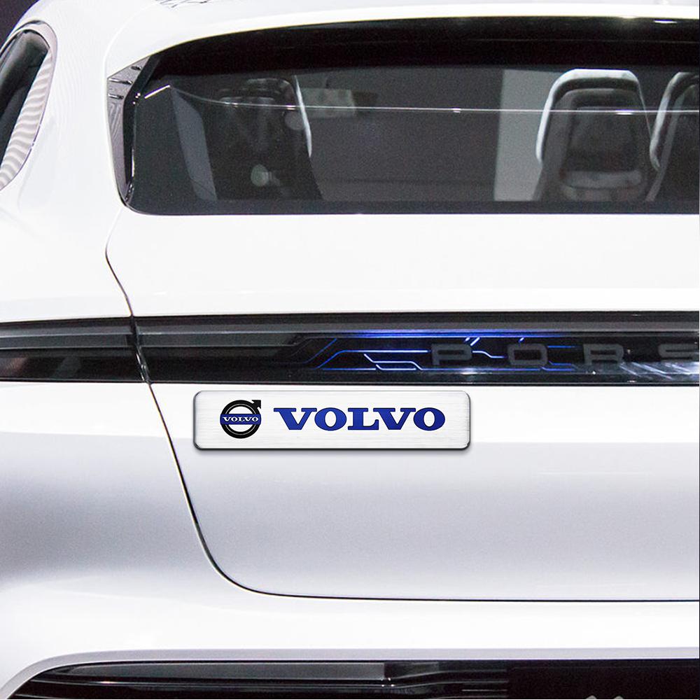 1PCS Aluminum Car Body Stickers Trunk Badge Exterior Decoration Sticker For Volvo R Design C30 C40 C50 C70 S40 S60 S70 S80 S90