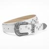 Star Rivet Pu Women'S Belt Goth Retro Versatile Jeans Accessories Girdle Hip Hop Punk Y2K Girls Pin Buckle Black Waistband