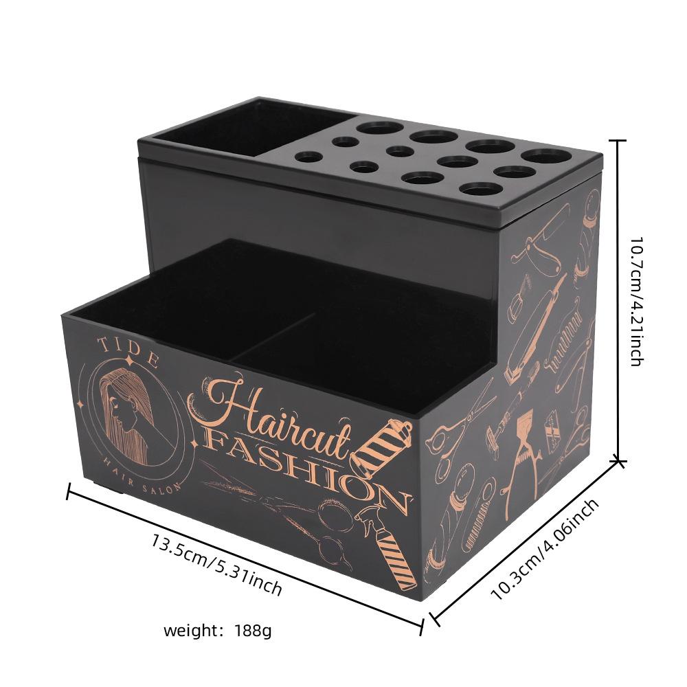 Boîte de Rangement Haut de Gamme Antidérapante pour Ciseaux de Coiffure pour Barbiers et Stylistes