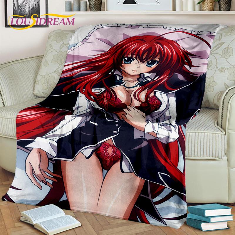 Cartoon Sexy Girl High School DxD Anime 3D Blanket,Soft Throw Blanket for Home Bedroom Bed Sofa Picnic Travel Cover Blanket Kids