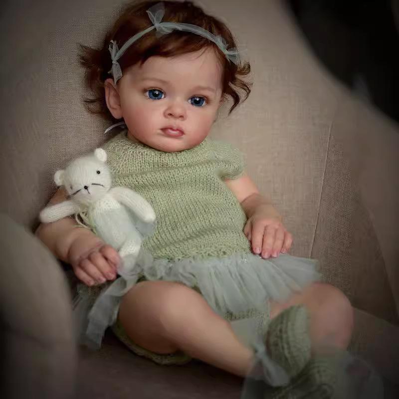 55cm lavável realista macio pintado à mão simulação bebê reborn boneca crianças acompanham brincar boneca
