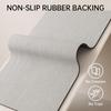 Rubber Non-Slip Quick Dry Absorbent Thin Bathroom Rugs Fit Under Door Bathroom Floor Mats-Shower Rug for In Front of Bathtub, Sink