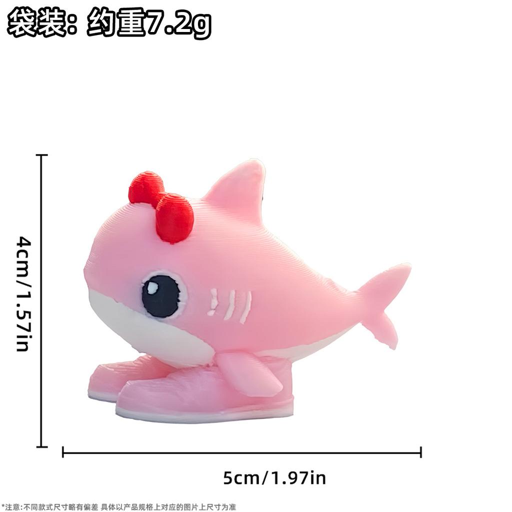 TungTungTungSahur Shark Figurine Figure Brainrot Figure Desktop Decoration Tralalero Tralala Figure Ornament Funny Doll 3D Print