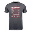 Rowing Nutrition Facts Funny Rower Crew Team Tshirt Sports Athlete Unisex T Shirts Da582