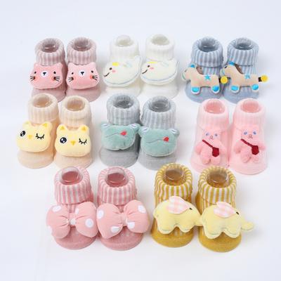 Newborn Baby Socks Cartoon Socks Boys Girls Children's Boat Socks Baby Non-Slip Socks Infant Toddler Socks