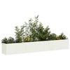 VidaXL Planter White 280x40x40 Cm Cold-rolled Steel, Flower Pot, Plant Stand, Raised Bed, Support of 860690