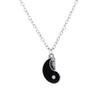Fashion Black And White Gossip Bet Friend Necklace, Alloy Couple Necklace N156