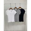 C S In The Room yUmIn baSiC U neCk ShorT Sleeve T ShirT 3Color