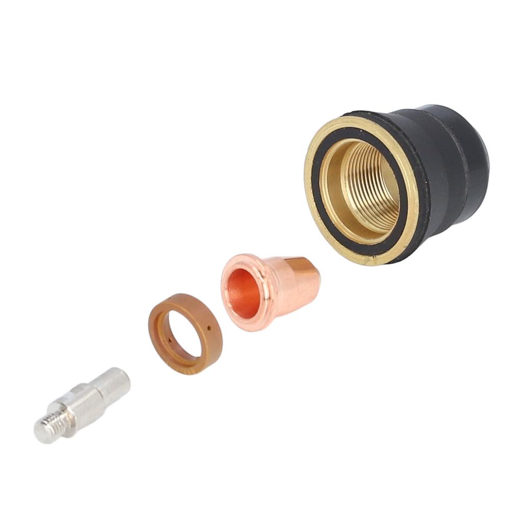 12Pcs Nozzle Electrode Kit Brass Plasma Torch Electrode Nozzle Tip Consumables for S45
