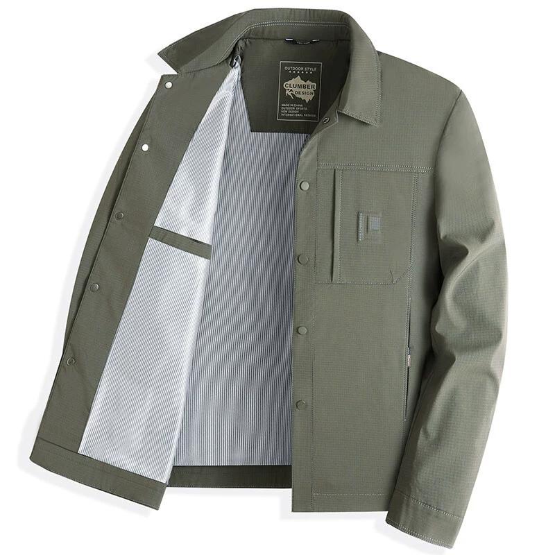 Męska Modna, Biznesowa Casualowa, Wiatroodporna, Wygodna i Wszechstronna Kurtka z Klapami