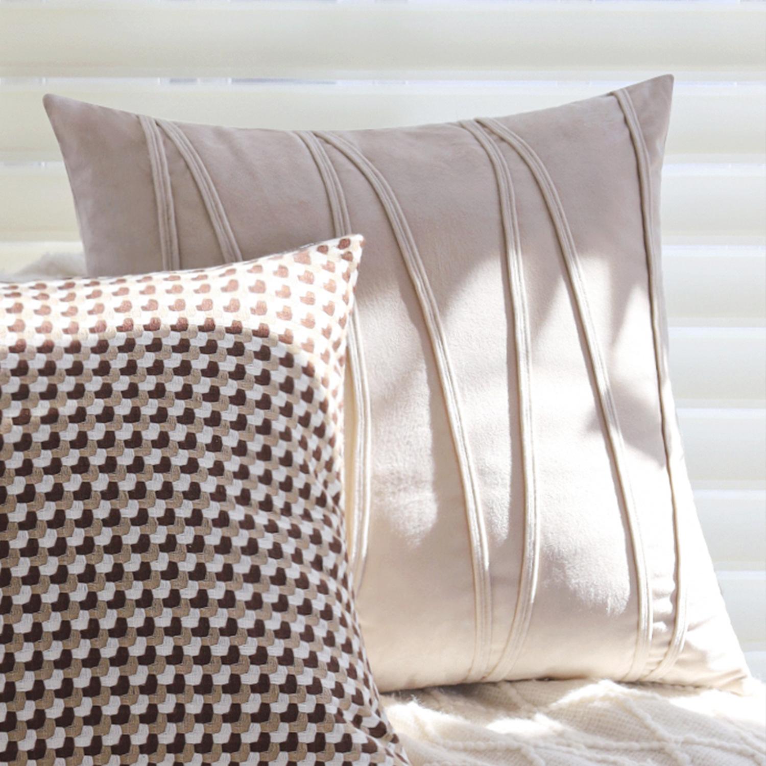 

Second-hand Coffee Color Pillow Case, Light Luxury and High-end Living Room Sofa Cushion Pillow Case, Sofa Rectangular Pillow [Pillowcase only]