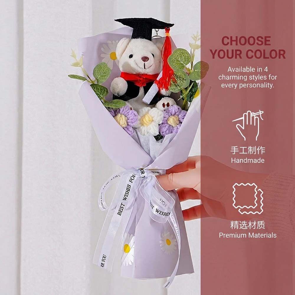 Plush Animal Little Bear Doll Bouquet Cartoon Simulated Bear Doll Bouquet Girlfriends