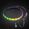 5V 3PIN ARGB/4 PIN RGB LED Myk Bar for PC-kabinett Datamaskin-chassis RGB LED Lysstripe 40cm Magnetisk Flerfarget 1 stk
