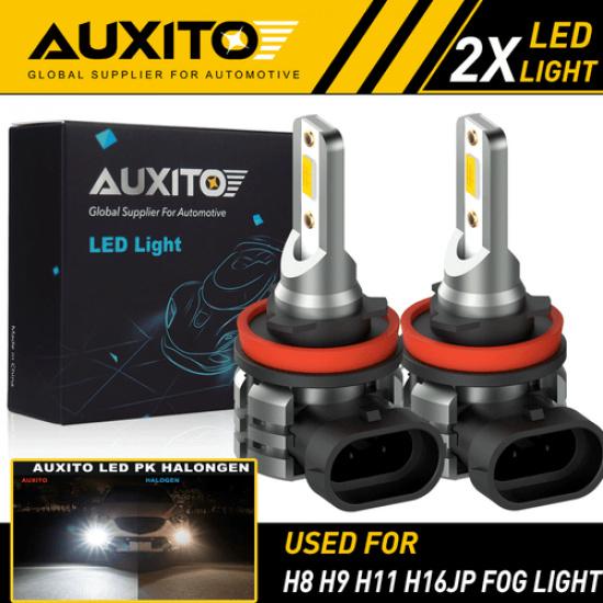 

2x AUXITO H11 H16 H8 LED Fog Driving Light 6000K Super Bright DRL Bulb L3 EXV