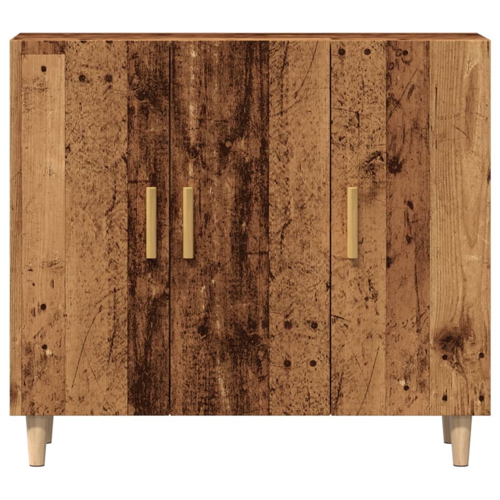 Vidaxl Cabinet, Old Wood, 90X34X80 Cm, Wood-Based Material