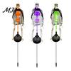 Outdoor Halloween Decorations 2Pcs Solar Skeleton Yard Stake, LED Garden Lights, Waterproof Glowing Skull Stakes Realistic Figurines for
