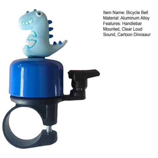 Kreslený Dinosauří Zvonek na Řídítka Jízdního Kola Ostrý Hlasitý Zvuk Lehký Univerzální MTB Silniční Horské Kolo Gripy Řídítek Alarmový Zvonek Příslušenství na Kolo