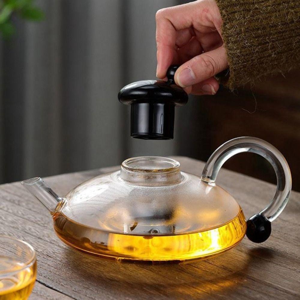 Nordic Style Deflated Tea Pot Heat Resistant Tea Brewing Pot Household Flower Tea Kettle Fruit Tea