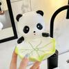 Cartoon Creative Cute Lotus Leaf Sitting Panda Soap Box Decoration Automatic Drain Soap Box Toilet Soap Rack
