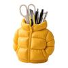 Rainbow Down Coat Pen Holder, 3D Printed Puffer Jacket Desk Organizer, Creative Storage for Stationery And Brushes