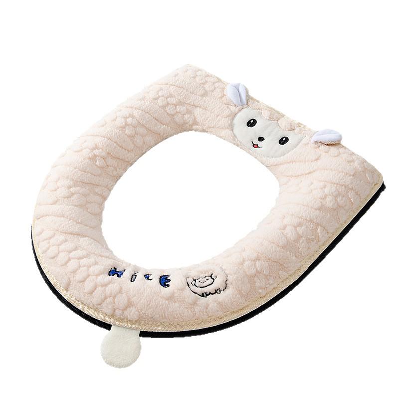 New Arrival: Thickened Zippered Toilet Seat Cushion for Autumn/Winter