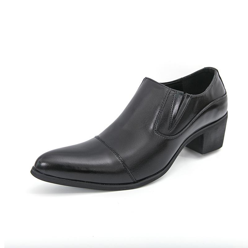Men's Business & Casual Leather Slip-Ons: Formal & Pointed Toe Loafers for Spring/Autumn