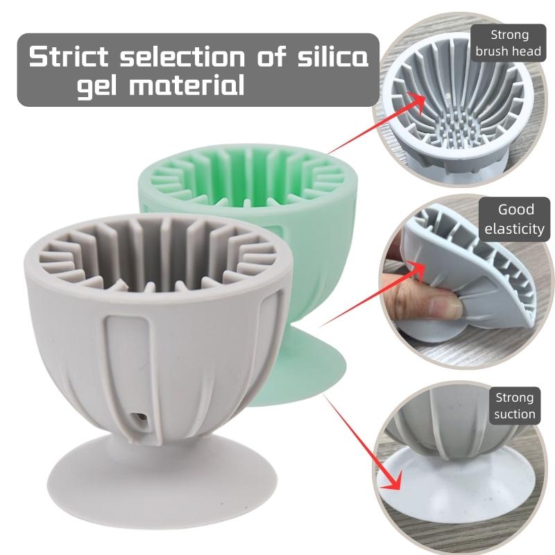 Silicone Egg Cleaner Silicone Washer Easy To Store Household Egg Brush Chicken Duck Egg Cleaning Brush Kitchen Accessories