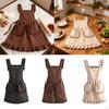 Adjustable Retro Ruffled Apron for Cooking, Housework, And Women's Activities; Ideal Cafes