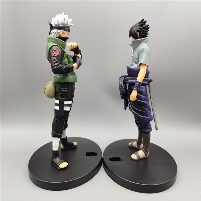 Naruto Anime Series Pvc Action Figures Kakashi Sasuke Desk Toy Collectibles