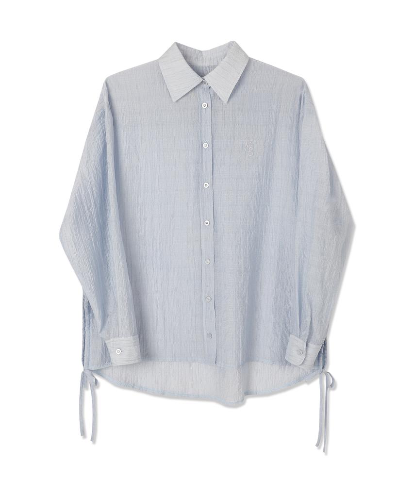VIVACIOUS Summer Side Shirring Shirt – 4Col