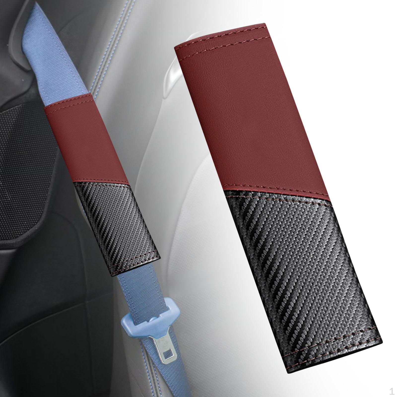 

Накладка на ремень безопасности автомобиля Водонепроницаемый чехол на плечевой ремень Коричневый красный