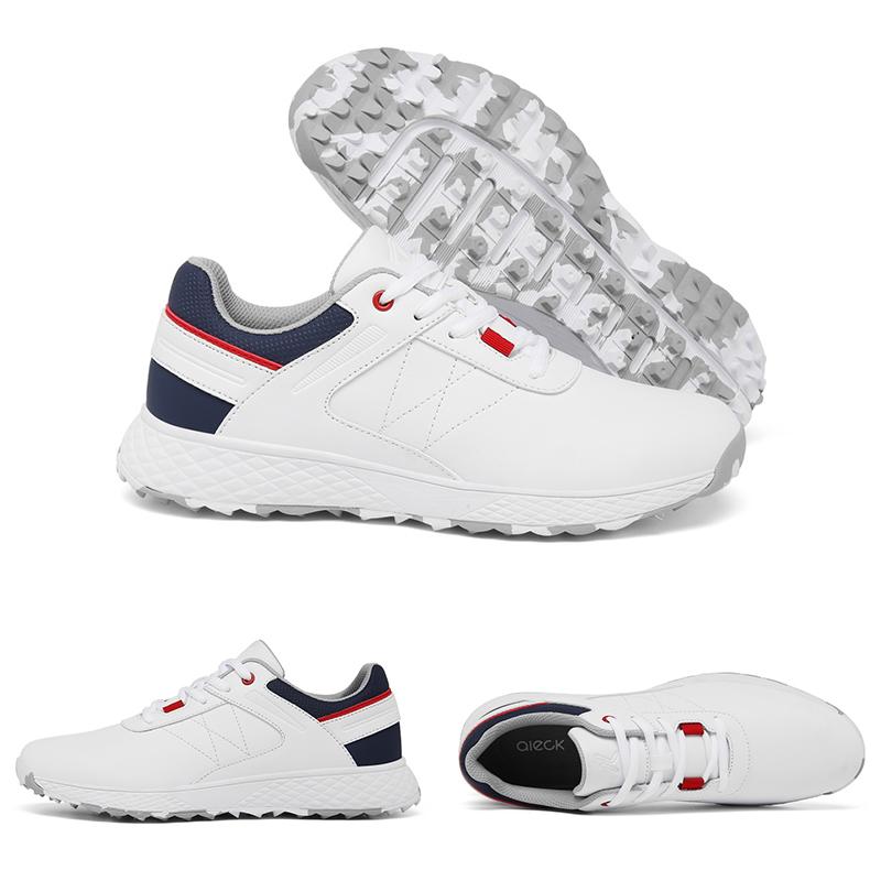 Waterproof Golf Shoes Men And Women Golf Sneakers Gym Walking Shoes with Comfortable Training Golfing Shoes Leather
