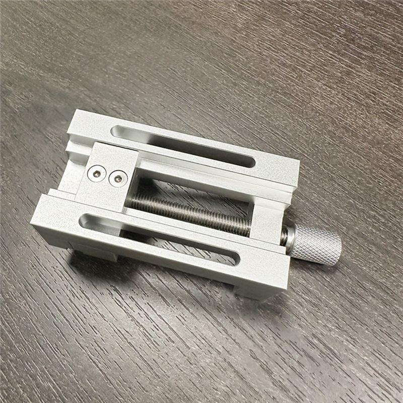 A84E-1Pc Mini Drill Pressing Vise With Rubber Soft Jaws 0-47Mm Clamping Range For Crafts & Repairs