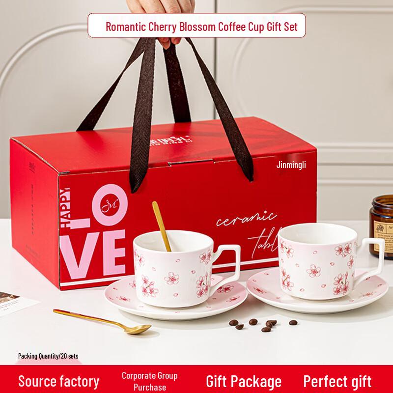 JIN MING LI Ceramic Coffee Cup Set