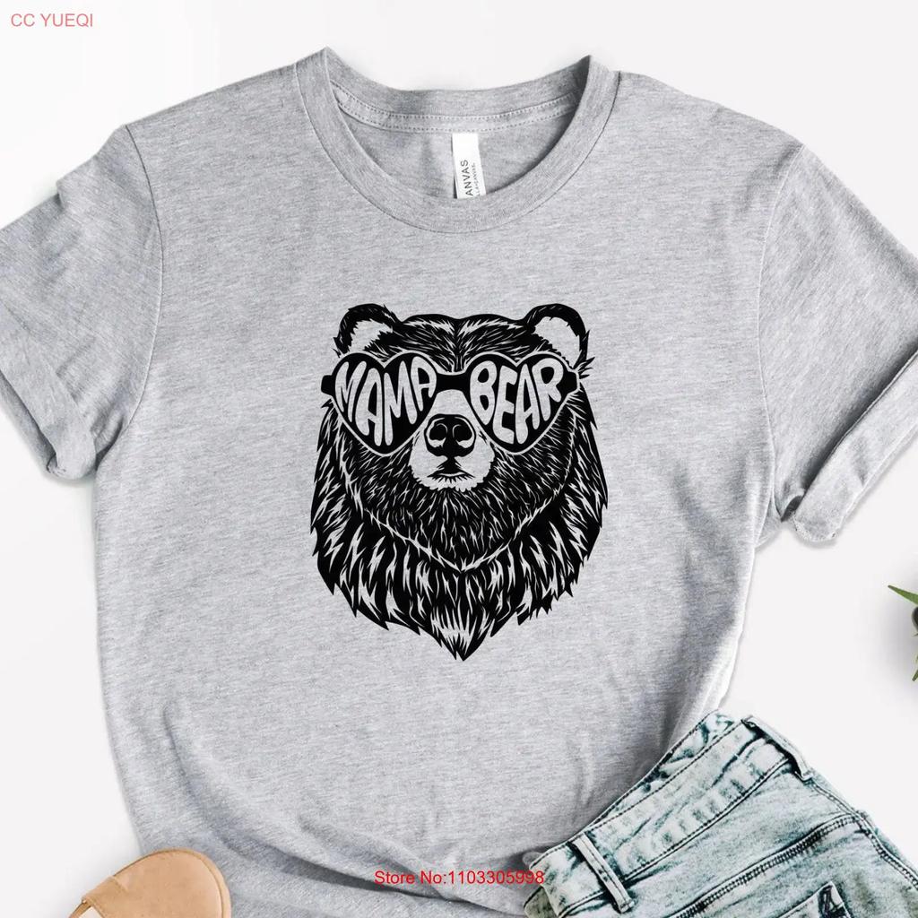 Mama Bear Sunglasses T Shirt Mothers Day Family Mom New Baby Shower Mommy For Vintage Homme Comfortable Designer Clothes