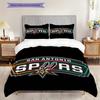 Vibrant Austin Spurs Logo Bedding(1 * duvet cover + 2 * pillowcase, without core)Duvet cover and pillowcase Christmas birthday gift