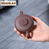 170ml High-end Yixing Purple Clay Teapots Master Handmade Giant Wheel Bead Pot Raw Ore Purple Mud Kettle Zisha Tea Set Cafes Cha