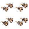 2pcs Guitar Pegs for Acoustic Electric Bass Ukulele Guitar Strap Buckle Lock Pins Metal Guitar Strap Buckle Button