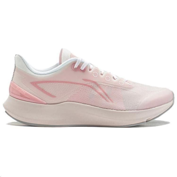 Li Ning Comfortable Cushioning Slip Resistant Low Top Running Shoes Women's Light Rose Pink ARBT004-10
