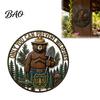 Uniek Cadeau Alleen voor Kampeerders U Kunt Bosbranden Voorkomen Metalen Bord, Vintage Rond Beer Muur Spiritueel Symbool Bord Hangend Decor, Grappig Retro Blikken Huis,