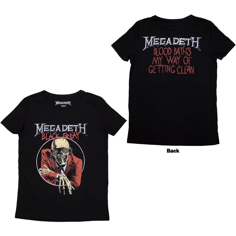Megadeth Black Friday Black Unisexs T Shirt New Official 2XL