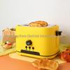 Euro Spec Stainless Steel 4-Slice Toaster Oven with 6 Settings for Home Breakfast.
