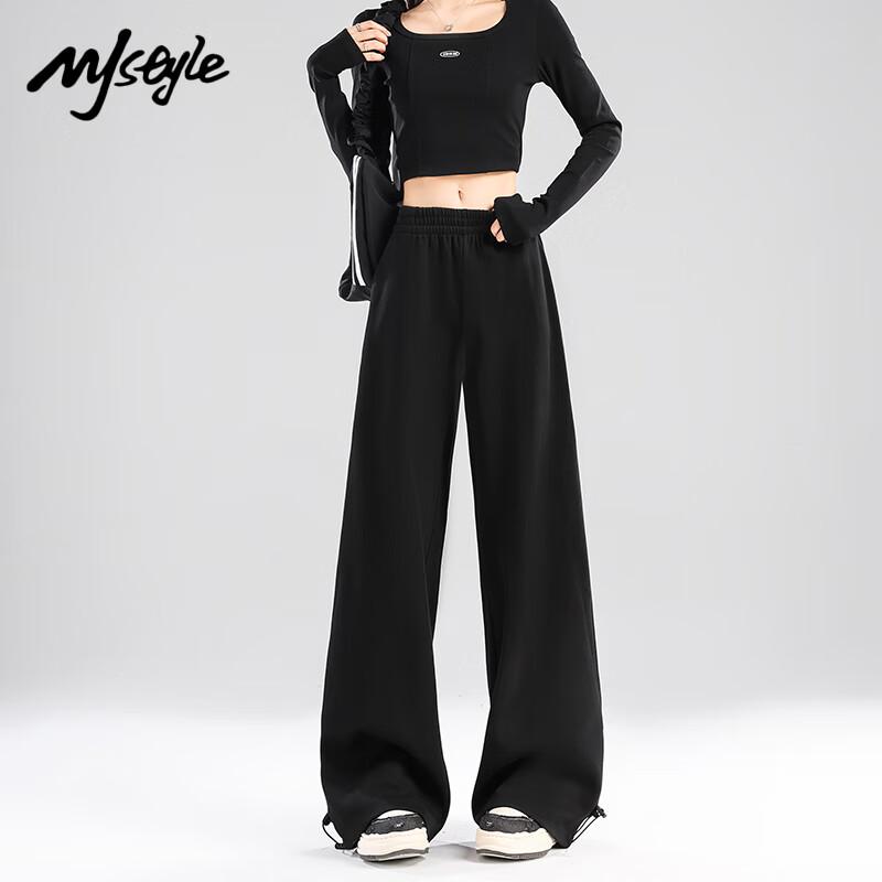 

MJ STYLE Women s Loose Wide-Leg Banana Pants XL