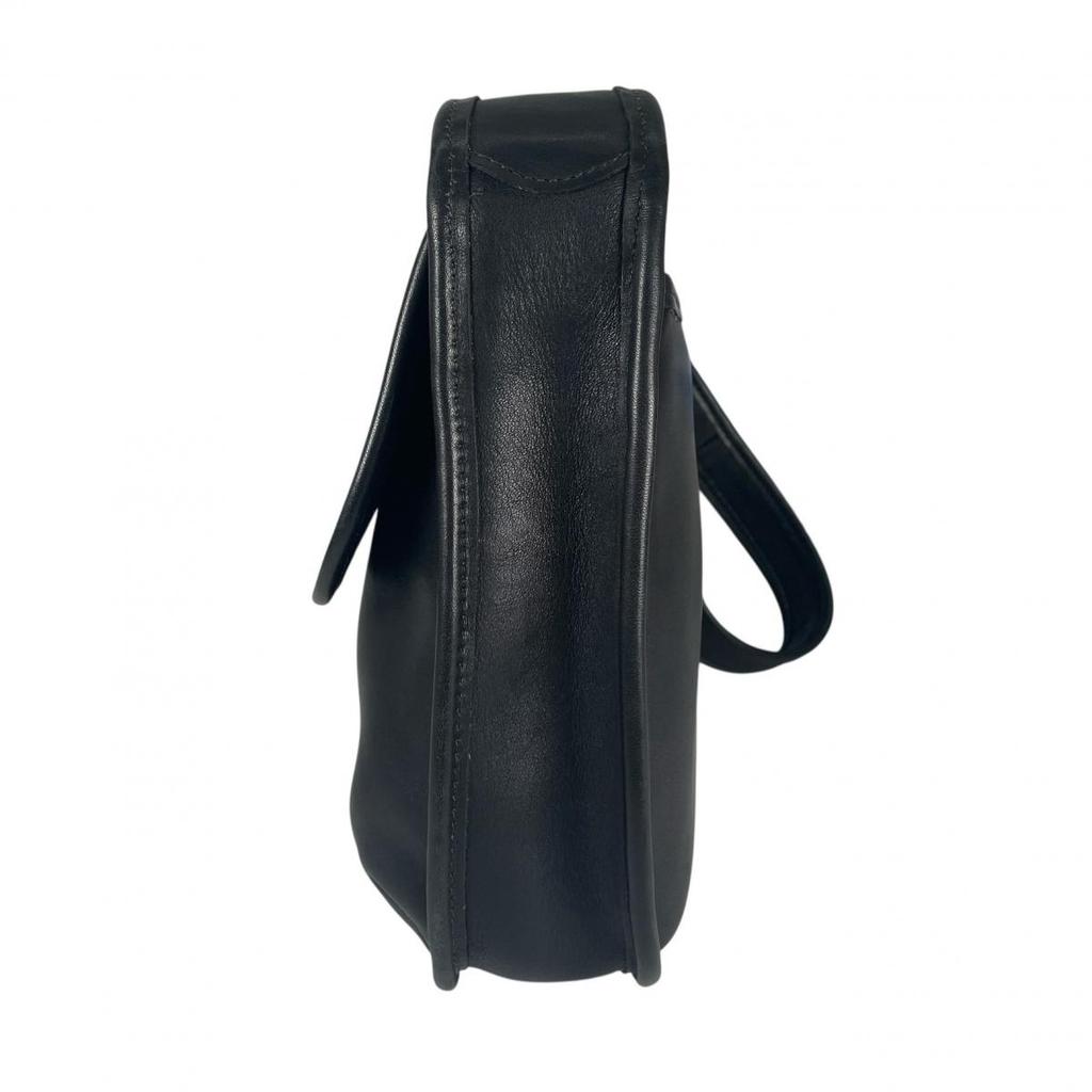 COACH Graboutin leather Old coach Shoulder Bag leather black Women UTD 9034 Used