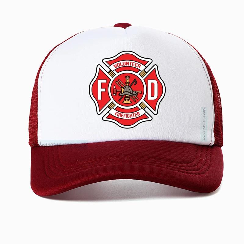 Firefighter Department Baseball Cap Men Women Adjustable Fireman Fire Rescue Dad Hat Outdoor Mesh Breathable hats